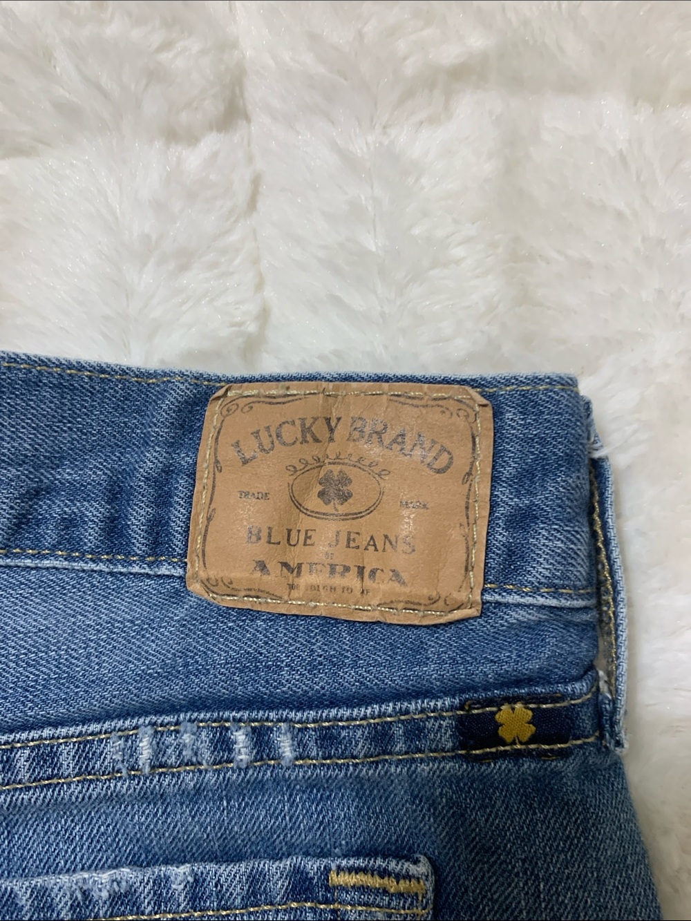 Lucky Brand Medium Blue Denim Cutoff Shorts - Picture 3 of 7